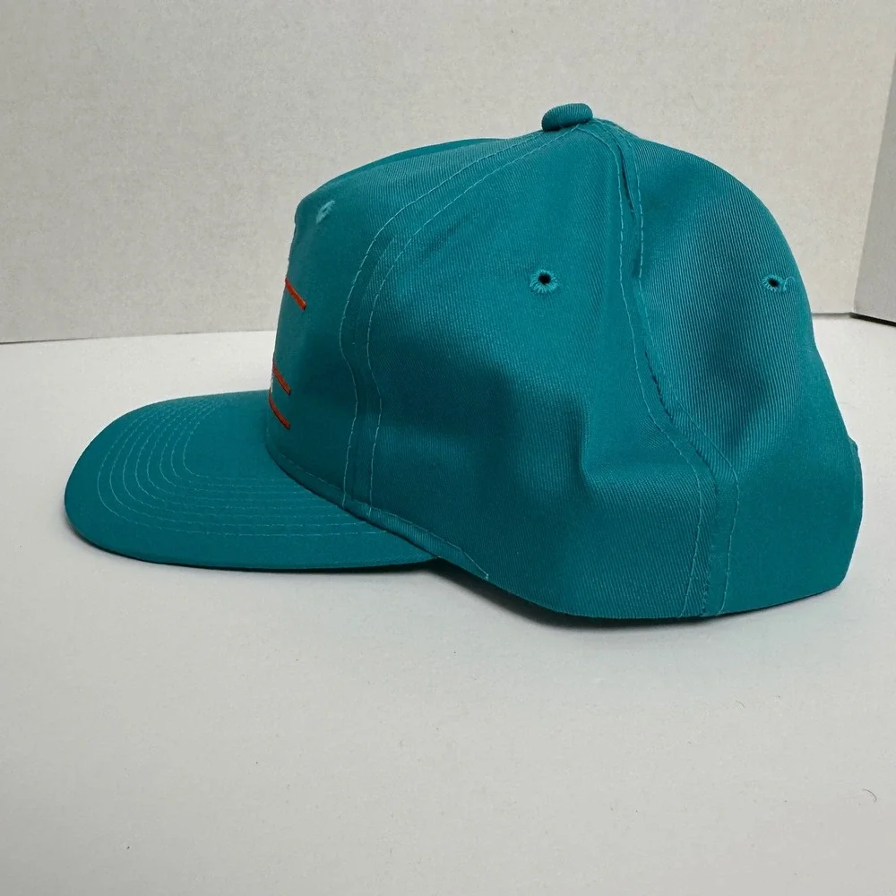 Vintage Annco Miami Dolphins Snapback Hat Teal Vintage NFL Embroidered Cap